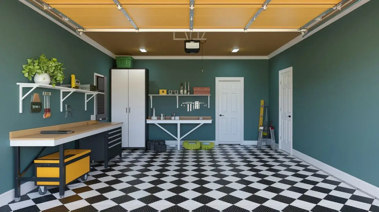 Showcase colorful garage transformations highlighting bold and vibrant color schemes.
