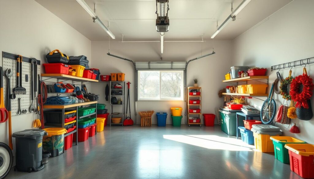 Garage organization zones Garage organization zones