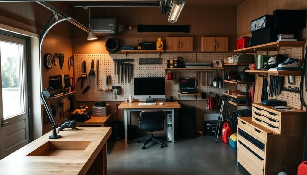compact garage solutions for workstations