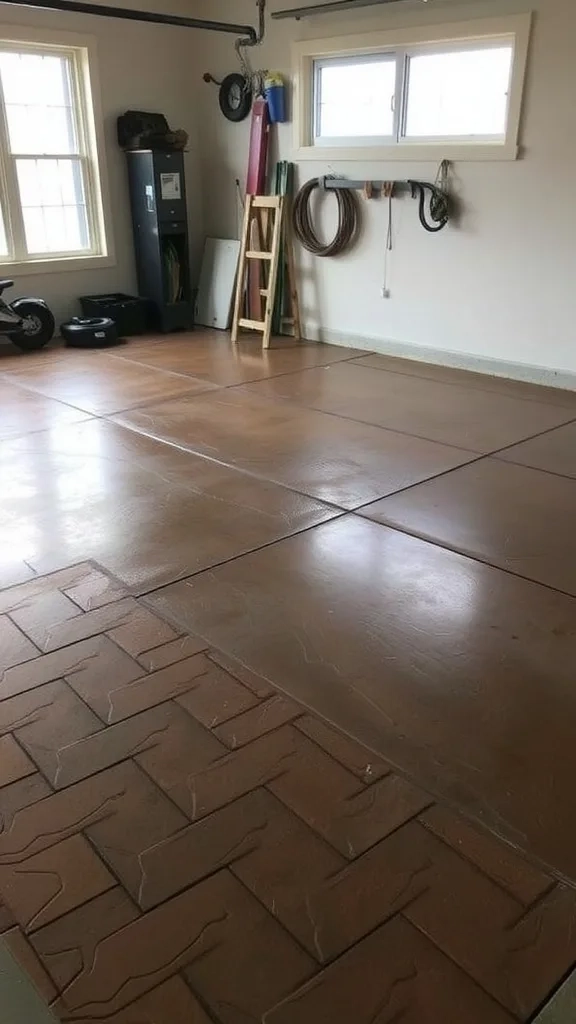 A gravel-covered outdoor space surrounded by greenery and walls.