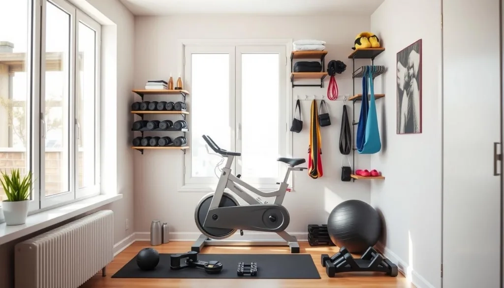 Small Space Gym Design solutions for Home Gym Ideas