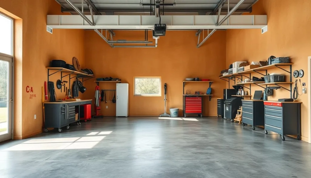 garage makeover inspiration with durable wall paint